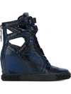 CASADEI Cut-Out Wedge Hi-Top Sneakers,2X506C080PARG140