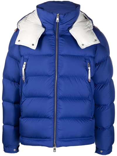 Moncler Men's Poirier Jacket In Blau