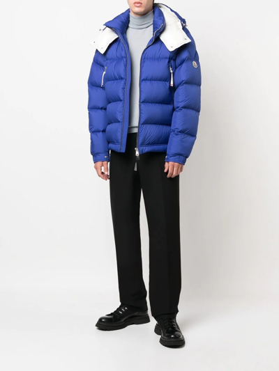 Moncler Men's Poirier Jacket In Blau