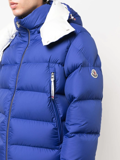 Moncler Men's Poirier Jacket In Blau