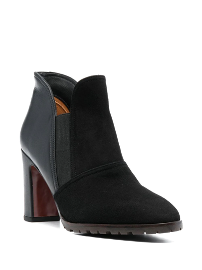 Chie Mihara Eiji 85mm Leather Ankle Boots In Schwarz