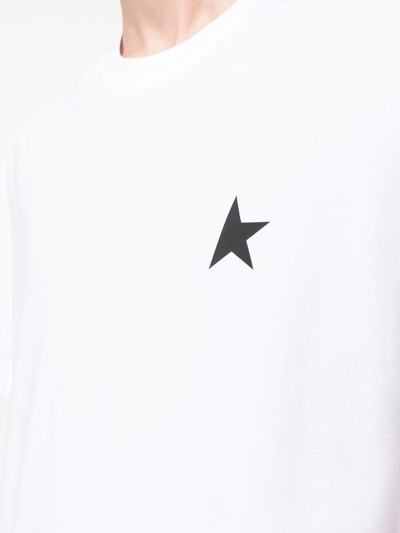 Shop Golden Goose One Star-logo Short-sleeve T-shirt In Weiss