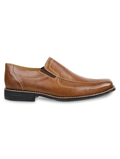 Shop Sandro Moscoloni Men's Berwyn Leather Loafers In Tan