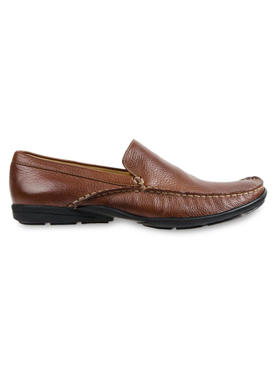 Shop Sandro Moscoloni Men's Dillion Venetian Leather Loafers In Tan