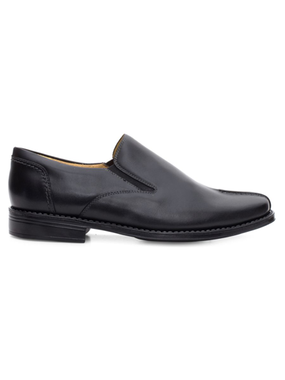 Shop Sandro Moscoloni Men's Douglas Leather Loafers In Black