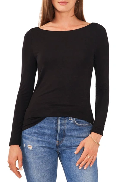 Shop 1.state Cowl Back Top In Rich Black