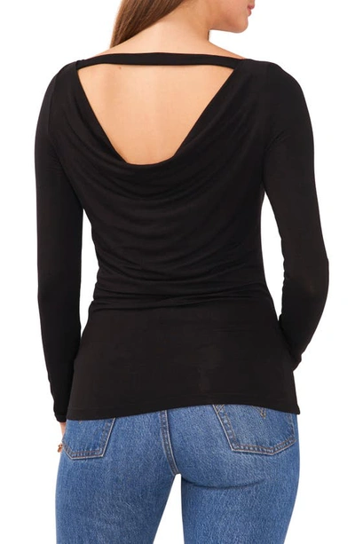 Shop 1.state Cowl Back Top In Rich Black