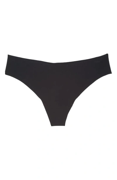 Commando Butter Stretch Modal Thong In Black