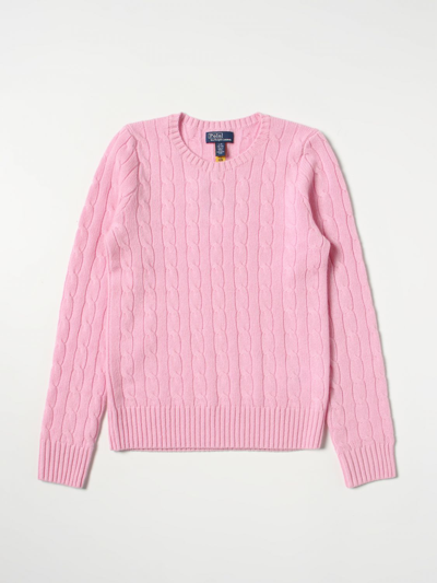 Shop Polo Ralph Lauren Sweater  Kids Color Pink