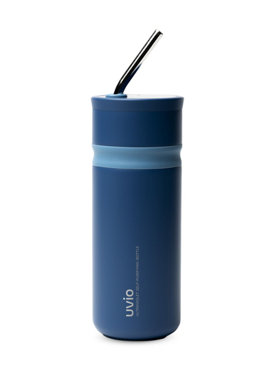 Shop Ohom Inc. Uvio Ultraviolet Self-purifying Water Bottle In Picasso Blue