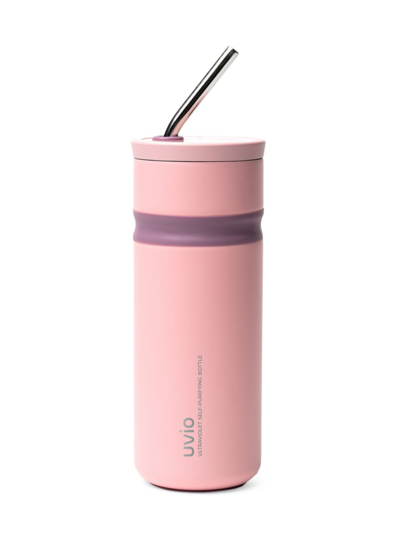 Shop Ohom Inc. Uvio Ultraviolet Self-purifying Water Bottle In April Blush