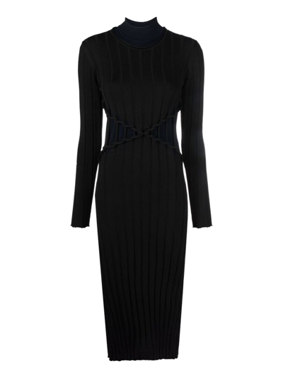 Shop Dion Lee Women's Dresses -  - In Black Synthetic Fibers