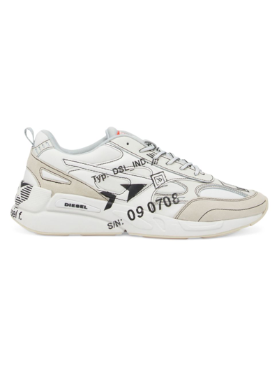 Shop Diesel Men's Serendipity Lace-up Sneakers In White