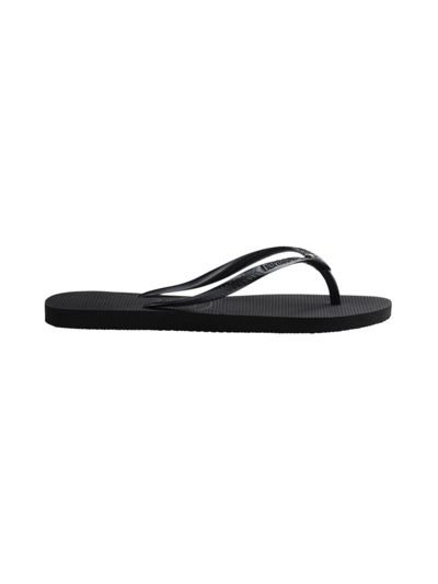 Shop Havaianas Girl's Swarovski Crystal Flip-flops In Black