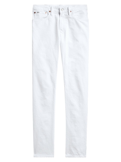 Shop Polo Ralph Lauren Men's Varick Slim Straight Jeans In White