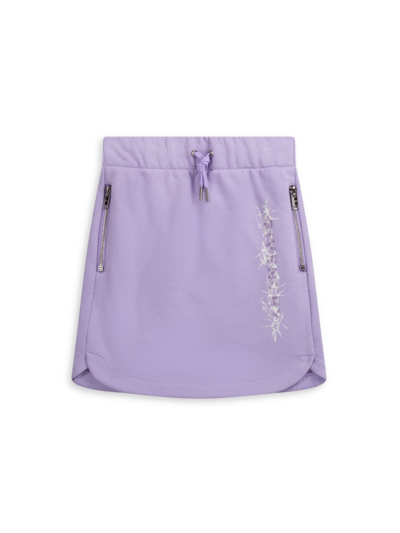 Shop Givenchy Little Girl's & Girl's Barbed Wire Logo Skirt In Lilac