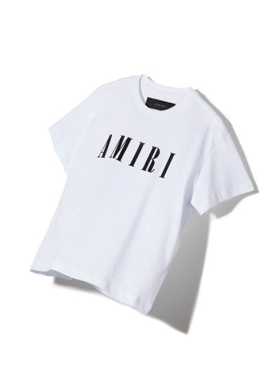 Shop Amiri Logo Print Short-sleeve T-shirt In Weiss
