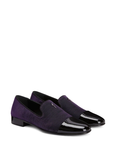 Shop Giuseppe Zanotti Lewis Cup Loafers In Purple
