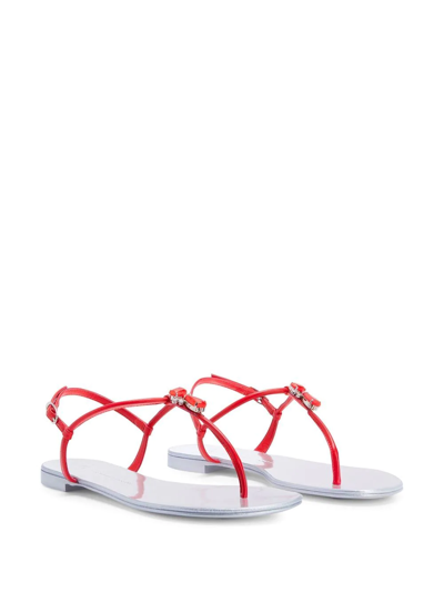 Shop Giuseppe Zanotti Sybella T-bar Sandals In Pink