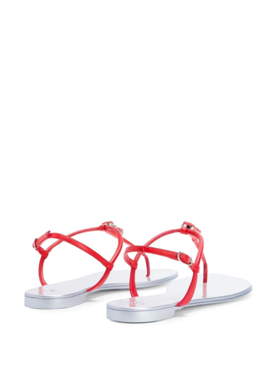 Shop Giuseppe Zanotti Sybella T-bar Sandals In Pink