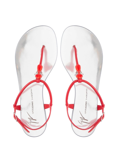 Giuseppe Zanotti Sybella T-bar Sandals In Pink