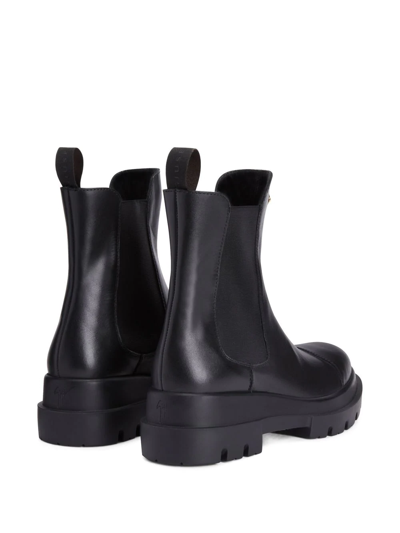 Shop Giuseppe Zanotti Tankie Beatle Ankle Boots In Black