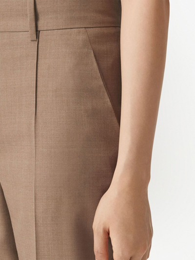 Burberry Wide-leg Tailored Trousers In Nude