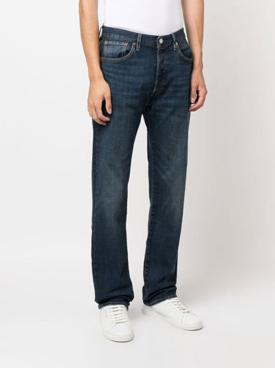 Shop Levi's 501 Straight-leg Jeans In Blau