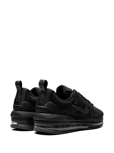 Shop Nike Air Max Genome "triple Black" Sneakers