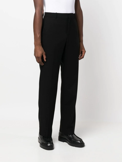 Shop Loewe Mid-rise Tailored Trousers In Schwarz