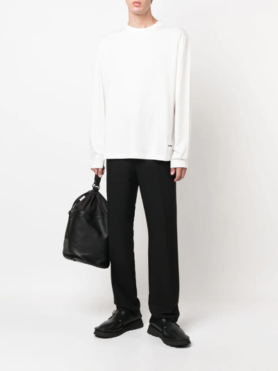 Jil Sander Organic Cotton Three-pack T-shirts In Weiss