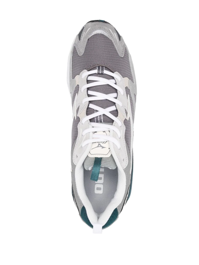 Shop Mizuno Wave Rider 10 Low-top Sneakers In Grey