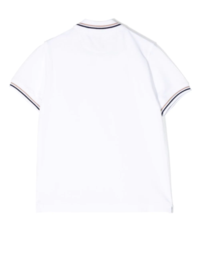 Brunello Cucinelli Logo-embroidered Cotton Polo Shirt In Weiss