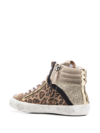 Philippe Model Leopard-print Hi-top Sneakers In Nude