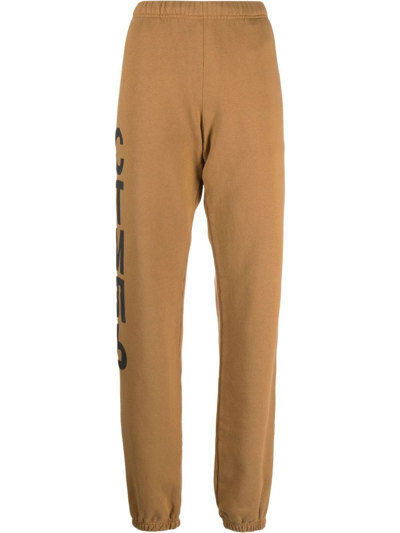 Shop Heron Preston Logo-print Track Pants In Braun