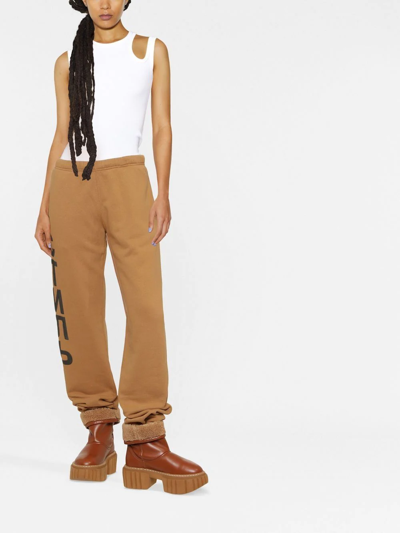 Shop Heron Preston Logo-print Track Pants In Braun