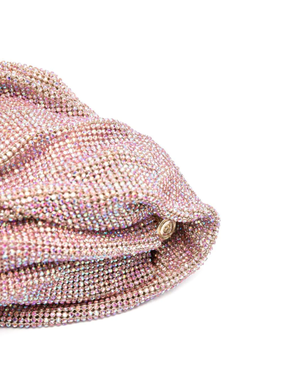 Shop Benedetta Bruzziches Crystal-embellished Clutch Bag In Rosa