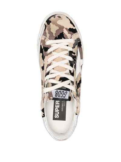 Shop Golden Goose Superstar Camouflage Low-top Sneakers In Grün