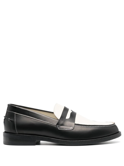 Duke & Dexter X Esquire Penny Loafer Shoes - Size 12 In Schwarz