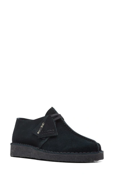 Shop Clarks Desert Trek Boot In Black Suede