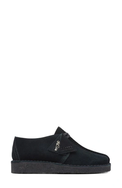 Clarks Desert Trek Boot In Black Suede