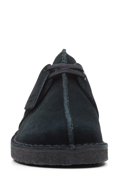 Clarks Desert Trek Boot In Black Suede