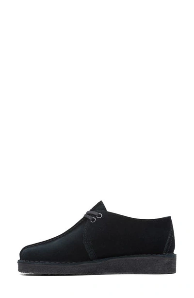 Shop Clarks Desert Trek Boot In Black Suede