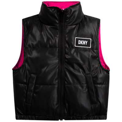 Shop Dkny Reversible Jacket In Black