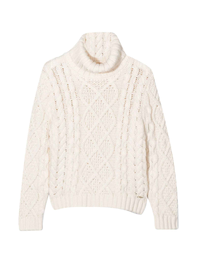 Shop Chloé White Sweater Girl  Kids