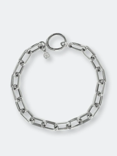 Shop Anine Bing Link Bracelet In Grey