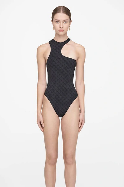 Shop Anine Bing Lesly One Piece In Black