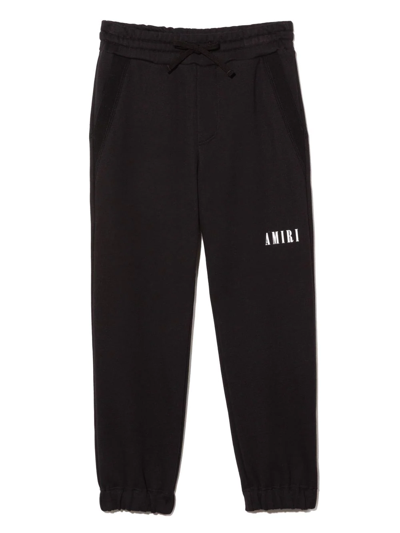 Shop Amiri Logo-print Sweatpants In Black