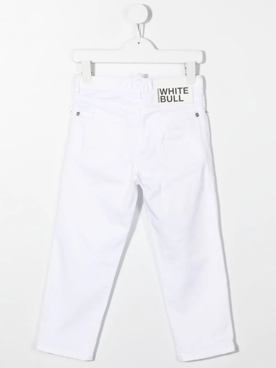 Shop Dsquared2 Straight-leg Denim Pants In White