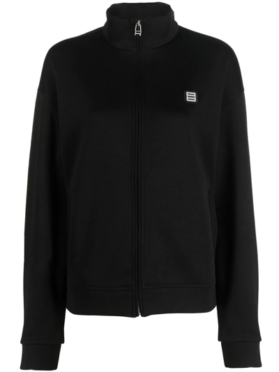 Shop Ambush Logo-patch Zip-up Sweatshirt In Black
